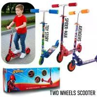 ราคา สกู๊ตเตอร์เด็ก 2 ล้อ ลายการ์ตูน SCOOTER (ลิขสิทธิ์แท้) Marvel Avengers / Spider-Man / Toy Story ปรับระดับได้ พับเก็บง่าย ขายดีประจำเดือนนี้ (1732641439333975957)