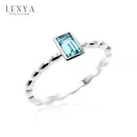 ราคา Lenya Jewelry แหวนเงินแท้ ประดับพลอยโทแพซสีฟ้า( Blue Topaz) ทรงสี่เหลี่ยม สวยเท่ห์อย่างมีสไตล์ ตัวเรือนชุบทองคำขาว (1729584287350950667)