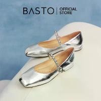 ราคา 【Flora Dream】BASTO Women's Slip-on Mary Jane Flat Shoes รองเท้าแมรี่เจน นิ้วเท้าเหลี่ยม ส้นเตี้ย A2363 (1731464586208249077)