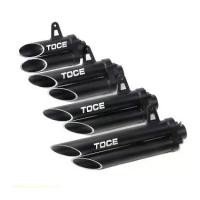 ราคา ท่อไอเสียรถจักรยานยนต์, Universal Toce สีดำ, ปลายท่อคู่, ท่อหาง (1732355260992947406)