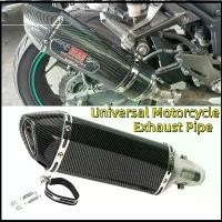 ราคา [COD] 38-51 มม. ท่อไอเสียรถจักรยานยนต์ Escape ท่อสลิปออนท่อไอเสียท่อระบายท่อไอเสียท่อระบายความร้อนแบบถอดได้อุปกรณ์เสริมพร้อมโลโก้ AKRAPOVIC Universal สำหรับสกู๊ตเตอร์ ATV Dirt Bi (1732211885832439143)