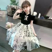 ราคา ชุดเด็กผู้หญิง สไตล์ใหม่สำหรับฤดูร้อนปี 2025 สไตล์ชาติพันธุ์ Hanfu สไตล์จีนใหม่ ชุดเจ้าหญิงนางฟ้า volleyball shorts volleyball shorts (1731693072599843985)