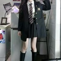 ราคา ชุดเครื่องแบบ Jk Club, เสื้อโค้ทสูทยาวปานกลาง, เสื้อสูทสีดำผู้หญิง, สไตล์แมว, ชุดสูท JK เดิม, [นาฬิกาบอกเวลา] (1729971310754105564)