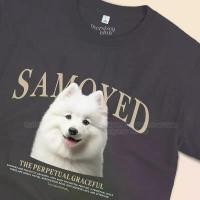 ราคา เสื้อยืดสกรีนลายน้องหมา Samoyed ซามอยด์ [Classic Cotton 100% by Oversized Club] (1732609730546141156)