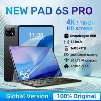 ราคา แท็บเล็ต Pad 6S Pro 16GB+1T 11 นิ้ว HD 4K 14 พร้อม 5G Dual Sim Wifi GPS รองรับภาษาหลายภาษา ใช้งานได้กับเครือข่าย GSM850/900/1800/1900MHz 3G WCDMA850/1900/2100MHz 4G 5G แบตเตอรี่ (1731437808797517990)