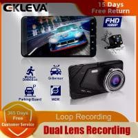 ราคา กล้องติดรถยนต์ EKLEVA Full HD 1080P, กล้อง Dual Dash, หน้าจอ LCD 4.0 นิ้ว, กล้องหน้า DVR, กล้องมองหลัง, มุมกว้าง 170 องศา (1732383589584307217)