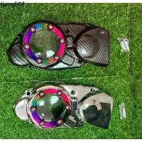 ราคา ขายร้อน ฝาครอบจานไฟ Honda DASH / LS / LS125 สีชุบเงิน+รุ้ง สีเคฟล่า+รุ้ง (1732046206134552410)