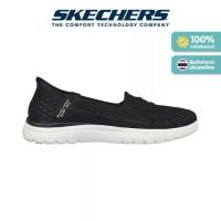 ราคา Skechers สเก็ตเชอร์ส รองเท้าผู้หญิง Women On-The-GO Flex On-the-GO Shoes - 136543-BKW - Air-Cooled Memory Foam Air-Cooled Memory Foam Air-Cooled MF, Heel Pillow, Machine Washable, Slip-Ins, Ultra Go (