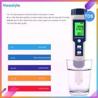 ราคา สไตล์ใหม่ 5 in 1 Water Tester Monitor PH TDS EC เครื่องวัดอุณหภูมิความเค็มปากกาแบบพกพาเครื่องตรวจจับคุณภาพน้ําสําหรับสระว่ายน้ําน้ําดื่ม Aquariums ซีโอดี (1732594295788242062)