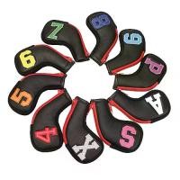 ราคา ปลอกหุ้มหัวไม้กอล์ฟ Cover Iron set ลายหนังดำซิปแดง (CVI021) 1 ชุด มี 10 ชิ้น 4/5/6/7/8/9/P/A/S/X (1731466766581336171)