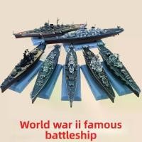 ราคา ชุดโมเดลเรือประจัญบานของเล่นสเกล 1:1000 รวม Missouri, Bismarck, Hood และ North Carolina โมเดลเรือแสดงก่อนทาสี (1731649114378307239)