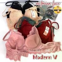 ราคา เสื้อในลูกไม้ sister hood 2482 Victorias ฟองน้ำรูปตัว V เน้นอกชิดเข้าหากัน ทรงสวยมาก (1732602165695644833)