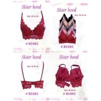 ราคา เสื้อชั้นในมีโพรง ฟองน้ำหนา 3 cm sister hood 2482 ลูกไม้ (1732229179880015723)