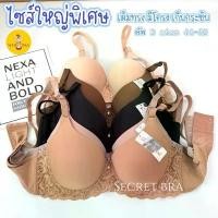 ราคา ชุดชั้นใน sister hood 2596 ไซส์ใหญ่ บราลูกไม้ สาวอวบอ้วน มีโครง ฟองบาง เต็มทรงเต้าเรียบ (1732232395798447401)