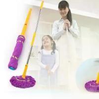 ราคา (รหัส88) ไม้ถูพื้น Magic Mop ผ้าสีม่วง ด้ามคละสี ไม้ม็อบถูพื้นแบบบิดล็อค ผ้าไมโครไฟเบอร์ (1731831000309924927)