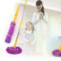 ราคา COD (รหัส88) ไม้ถูพื้น Magic Mop ผ้าสีม่วง ด้ามคละสี ไม้ม็อบถูพื้นแบบบิดล็อค ผ้าไมโครไฟเบอร์ (1732249317682284483)