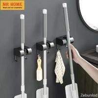 ราคา Zebunlod ที่แขวนไม้กวาด ที่แขวนถูพื้น ที่แขวนไม้ถู ติดผนัง ไม่ต้องเจาะ อุปกรณ์จัดเก็บ ติดง่าย Broom Mop Holder with Hooks (1732056624678864490)