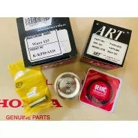 ราคา (ART แท้) ชุดลูกสูบ ART กล่องดำ Wave 125 S/R/บังลม เวฟ 125 S/R/บังลม (ปี 2002-2010) พร้อม แหวน+สลัก+คลิปล็อค ผ้า หุ้มเบาะ มอเตอร์ไซด์ สําเร็จ รูป (1732402832167831149)