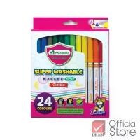 ราคา Master Art สีเมจิก ปากกาเมจิก ล้างออกได้ 24 สี รุ่นคลาสสิค MWM24T จำนวน 1 กล่อง (1732660651095983789)