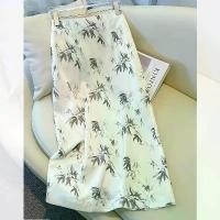 ราคา High-End Acetate Floral A-Line Skirt for Women, Summer New Satin Print Stunning Straight Bodycon Skirt (1732391858040571347)