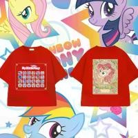 ราคา My Little Pony Kids Graphic Tee Colorful Print T-Shirt | เสื้อยืดลายโพนี่ 8 สี 100-150 ซม. (1732453632550405310)