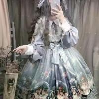 ราคา ชุดโลลิต้า, ฤดูใบไม้ร่วงฤดูหนาว, ต้นฉบับของแท้, ชุดเจ้าหญิงประจำวัน, ครบชุด, เหมาะสำหรับโลลิต้า infinity dress flower dress infinity dress (1732526095481800335)
