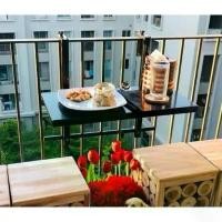 ราคา โต๊ะแขวนระเบียงพับได้ บาร์แขวนระเบียงเอนกประสงค์ Balcony table รุ่นอะลูมิเนียม (1732518452761298151)