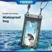 ราคา VTGNUM FONKEN Waterproof Phone Case Pouch Bag Double Hook Lanyard Mobile Smartphone Cover For Max 7.5 inch Phone สินค้าขายดี (1732055112208909478)