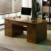 ราคา โต๊ะทำงานไม้ มีกุญแจล็อค Computer Desk โต๊ะคอมพิวเตอร์มีลิ้นชัก ไม้คุณภาพ แข็งแรง (1731416163302999675)