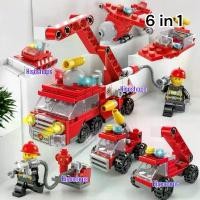 ราคา 6 in 1 FIRE BRIGADE ตัวต่อเลโก้ดับเพลิง ใน ตัวต่อของเล่นสุดเท่ห์ แนะนำ (1732381985716995432)