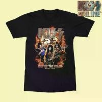 ราคา 【พร้อมส่ง】 KISS ON FIRE T-SHIRTBamboo wind shop (1730484245812513720)