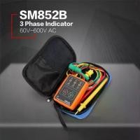ราคา ♢มิเตอร์วัดเฟสไฟฟ้า เครื่องวัดเฟสไฟฟ้า 3เฟส แสดงผลด้วยไฟ LED รุ่น SM852B Indicator Detector Meter 3Phase Rotation Tester✺ (1732361296233137201)