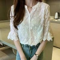 ราคา เสื้อเบลาส์ผู้หญิง คอวี แฟชั่นฤดูร้อนใหม่ เสื้อเบลาส์สีขาว เสื้อเบลาส์ เสื้อเบลาส์ สำหรับผู้หญิง เสื้อเบลาส์ เสื้อเบลาส์ 2024 M110 (1731705459031313300)