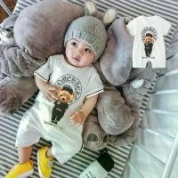 ราคา ชุดรอมเปอร์แขนสั้นเด็กทารกและเด็กผู้หญิง,ผ้าฝ้าย,พิมพ์ลายหมีเด็ก,ชุดจั๊มสูท,เสื้อผ้าปีนเขา,ฤดูร้อนใหม่ (1730629600465881165)