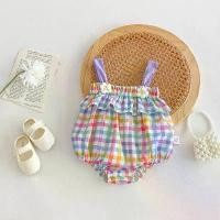 ราคา เด็กทารกหญิง รอมเปอร์ แขนกุด ลายดอกไม้และลายสก๊อต บอดี้สูทเด็กทารก เหมาะสำหรับชุดลำลองทุกวัน (1730758352959736464)