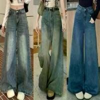 ราคา กางเกงยีนส์ขาม้าจระเข้สำหรับผู้หญิง สีฟ้า ขาตรง สไตล์ฮ่องกงและอเมริกัน ย้อนยุคอเมริกัน เอวสูง ทรงหลวม ขากว้าง กางเกงขายาว เหมาะสำหรับผู้หญิง สือ กางเกง mc ผู้ หญิง เลกกิ้ง ออกกํา (1731915167235475058)