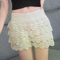 ราคา กางเกงขาสั้นลูกไม้ สำหรับผู้หญิง เหมาะสำหรับฤดูร้อน สามารถใส่ด้านในและด้านนอก เลกกิ้ง กางเกงลูกไม้เค้ก ไซส์ใหญ่ (1730766667522344997)