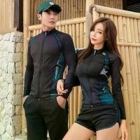 ราคา ✳ NEW ชุดว่ายน้ำแขนยาว ชุดดำน้ำ คู่รัก ผู้ชายและผู้หญิง ชุดว่ายน้ำ ดำน้ำ ชุดว่ายน้ํากันuv✱ (1732304358575998786)