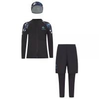 ราคา ชุดว่ายน้ำเด็กผู้ชาย ชุดว่ายน้ำสองชิ้น ชุดกันผื่น สำหรับเด็ก แขนยาว ชุดว่ายน้ำ ป้องกันแสงแดด UPF 50+ ชุดว่ายน้ำ (1732152344389978795)