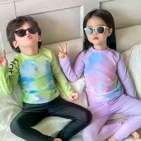 ราคา ชุดว่ายน้ำเด็ก สไตล์เกาหลี ฤดูร้อน มาใหม่ สำหรับเด็กชายและเด็กหญิง แขนยาว กันแดด มืออาชีพ แห้งเร็ว ชุดว่ายน้ำสองชิ้น ชุดว่ายน้ำ (1732190400879692789)