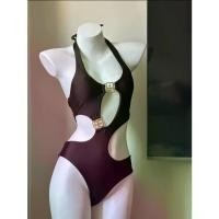 ราคา ชุดว่ายน้ำวันพีซ บิกินี่ เซ็กซี่และกลวงออก เอวสูง คลุมเนื้อ กระชับสัดส่วน ชุดว่ายน้ำเกาะ COD (1732230143543379219)