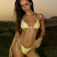 ราคา ชุดบิกินี่ไมโคร บิกินี่ เซ็กซี่ สำหรับผู้หญิง ชุดบิกินี่ลูกไม้ บิกินี่ โบว์และลายเสือดาว ชุดว่ายน้ำ ชุดชายหาด [COD] (1732071058363221331)