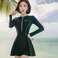 ราคา ชุดว่ายน้ำ ชุดว่ายน้ำ แขนยาว ชุดชายหาด ชุดใต้น้ำ ชุดว่ายน้ำ เรียบง่าย ชุดว่ายน้ำ 3 ชิ้น พร้อมกางเกง ถุงน่อง บิกินี่ ชุดว่ายน้ำเรียบ ชุดกระโปรง เหมาะสำหรับฟิตเนส (1732547832706532632)