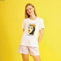 ราคา จัดส่งเฉพาะจุด Josilins ชุดนอน ผู้หญิง ลิขสิทธิ์แท้ Disney Princess เสื้อยืดแขนสั้น และกางเกงขาสั้น ผ้าคอตตอน (1732484193376765103)