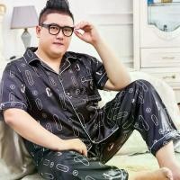 ราคา ชุดนอนผ้าไหมซาติน ไซส์ใหญ่ สำหรับผู้ชาย ไซส์ 3XL 4XL 5XL เหมาะสำหรับฤดูใบไม้ผลิและฤดูร้อน ชุดนอนสุดเท่ ทรงหลวม พิมพ์ลายหรูหรา ชุดนอน Hombre (1732332495619197084)