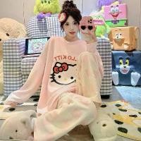 ราคา ชุดนอนคิตตี้น่ารัก ซานริโอ้ บุนวมนุ่ม สำหรับวัยรุ่น ชุดนอน (1732294895427488639)