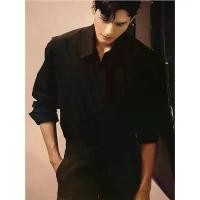 ราคา เสื้อเชิ้ต สูท เนวานา ระดับไฮเอนด์ สีดำล้วน แขนยาว ผู้ชาย ฤดูใบไม้ผลิและฤดูใบไม้ร่วง สไตล์หล่อน่าระทึกใจ เหมาะสำหรับการถือศีลอด สำหรับผู้ชาย (1731871480999938708)