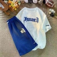 ราคา MENเสื้อเซ็ตผู้ชาย สูท (เสื้อ+กางเกงขาสั้น) ดีไซน์เก๋ ขนาดมาตรฐาน(สีดำ สีขาว สีฟ้า) (1732249079432382160)