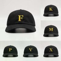ราคา COD หมวกแก๊ป สกรีนตัวอักษร ABC A-Z แฟชั่น กันแดด หมวก F (สีดำสกรีนเหลือง) (1732396401870341942)