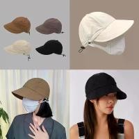 ราคา หมวกแก๊ป (ผ้าร่ม) หมวกกันแดด หมวกคล้องแมส (1729606880291555787)